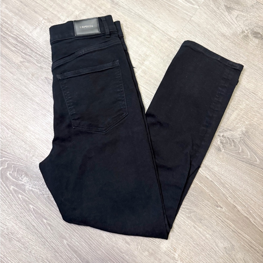•EXPRESS• SUPER HIGH RISE SLIM JEANS